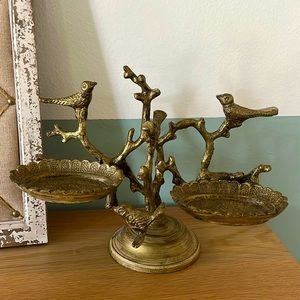 Anthro Gold Metal Jewelry Organizer